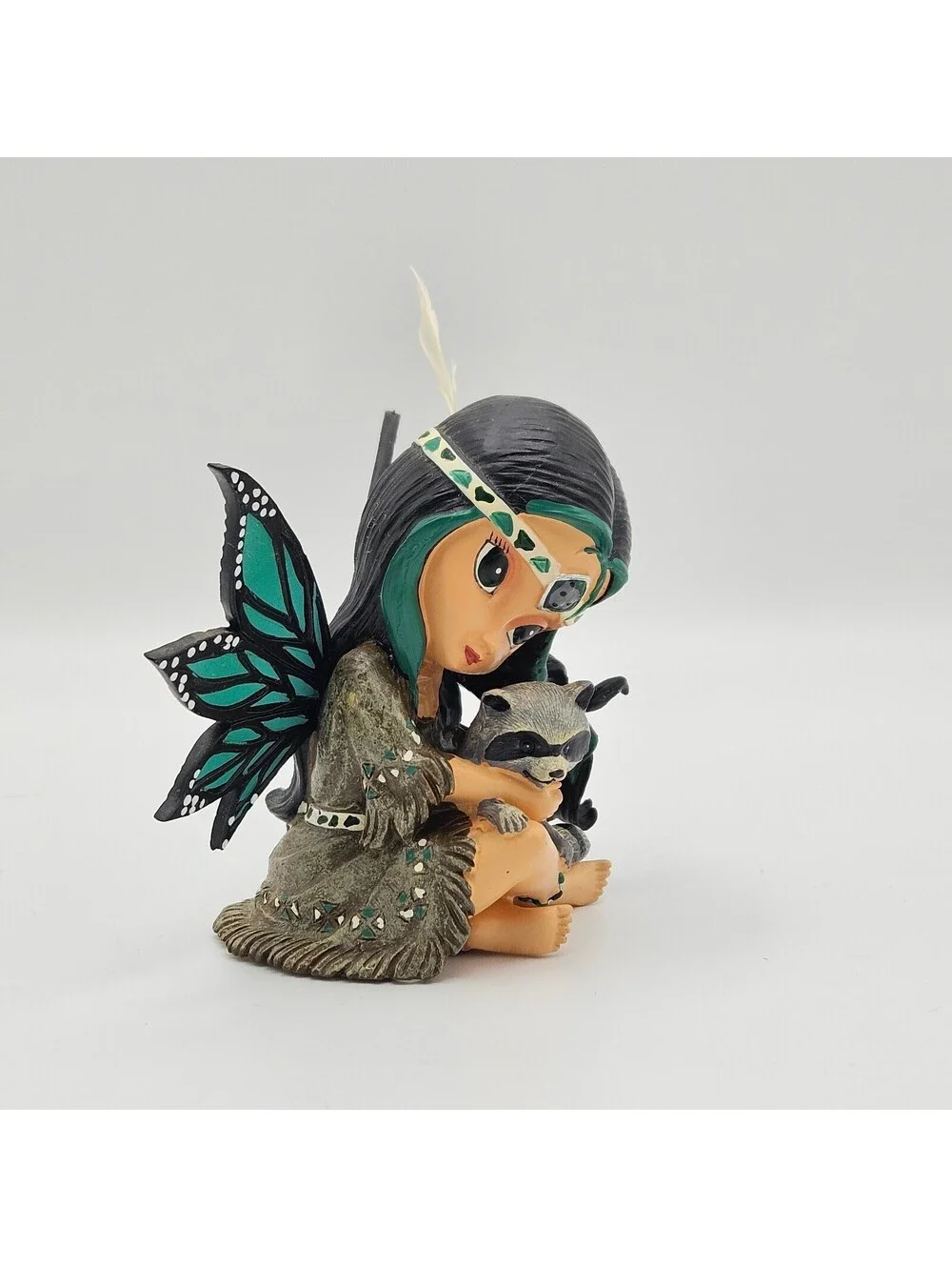 w/COA Jasmine Becket Griffith Soulquest Fairy Raccoon Figurine Ltd 6162